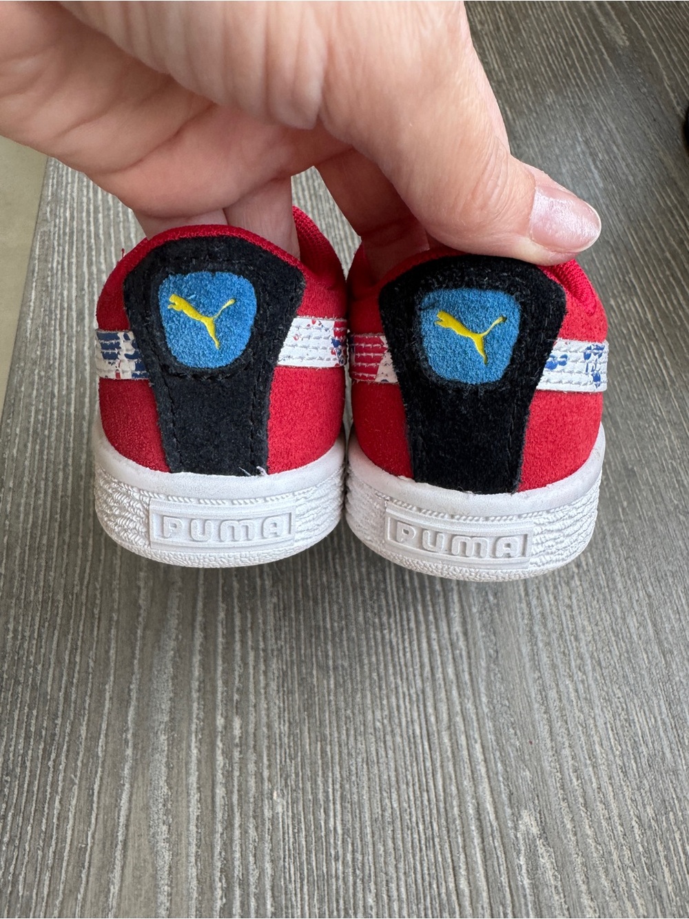 PUMA Kids Suede Splash Sneakers - Picture 5 of 9